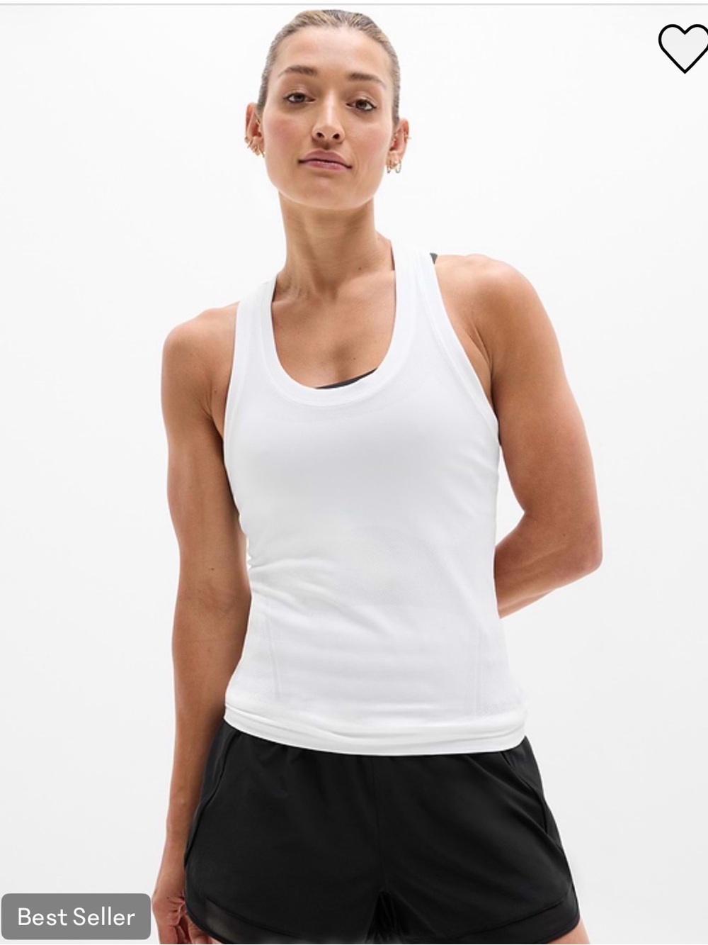Athleta White Momentum Seamless Tank
